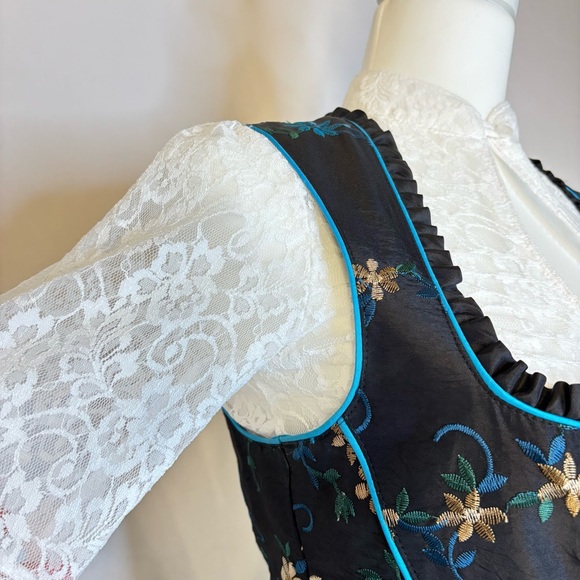 Retro Tramontana Dirndl Set 60s Style + modern blouse, apron, bracelet US 2-4 - Picture 4 of 8